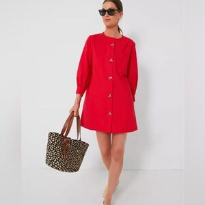 Tuckernuck Blake Dress, Apple Red, L